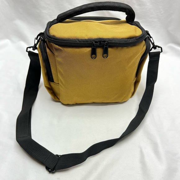 G-Raphy Camera Case Bag DSLR Camera Bag Gold Canvas Adjustable Strap - Picture 4 of 9